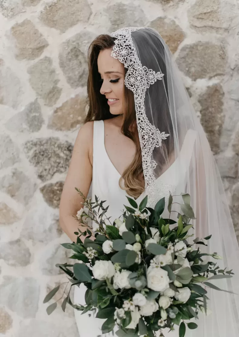 Custom veil - Kate Gubanyi hand-made wedding dresses