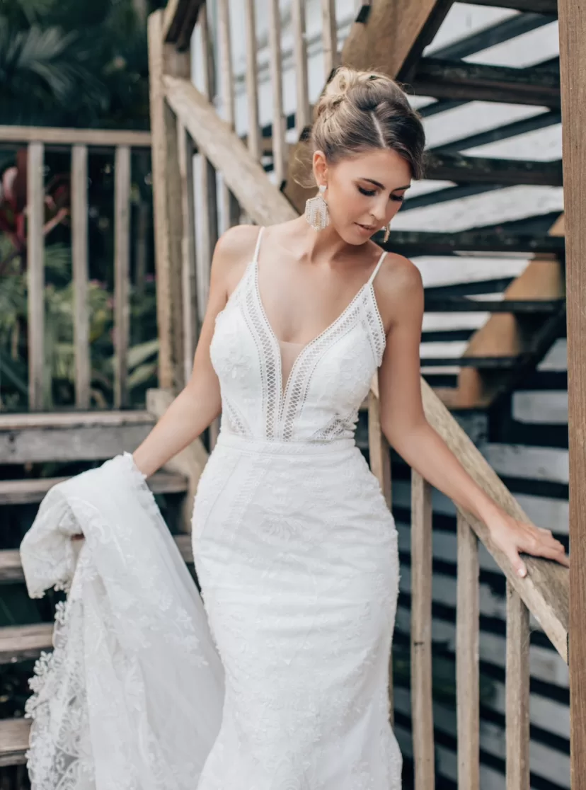 Paradise Ivory // Size 8 & 10 - Kate Gubanyi hand-made wedding dresses