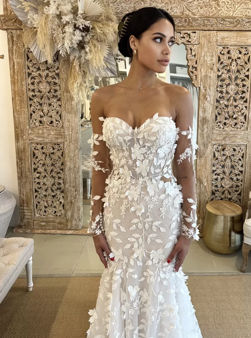 Priya Sleeves - Kate Gubanyi hand-made wedding dresses