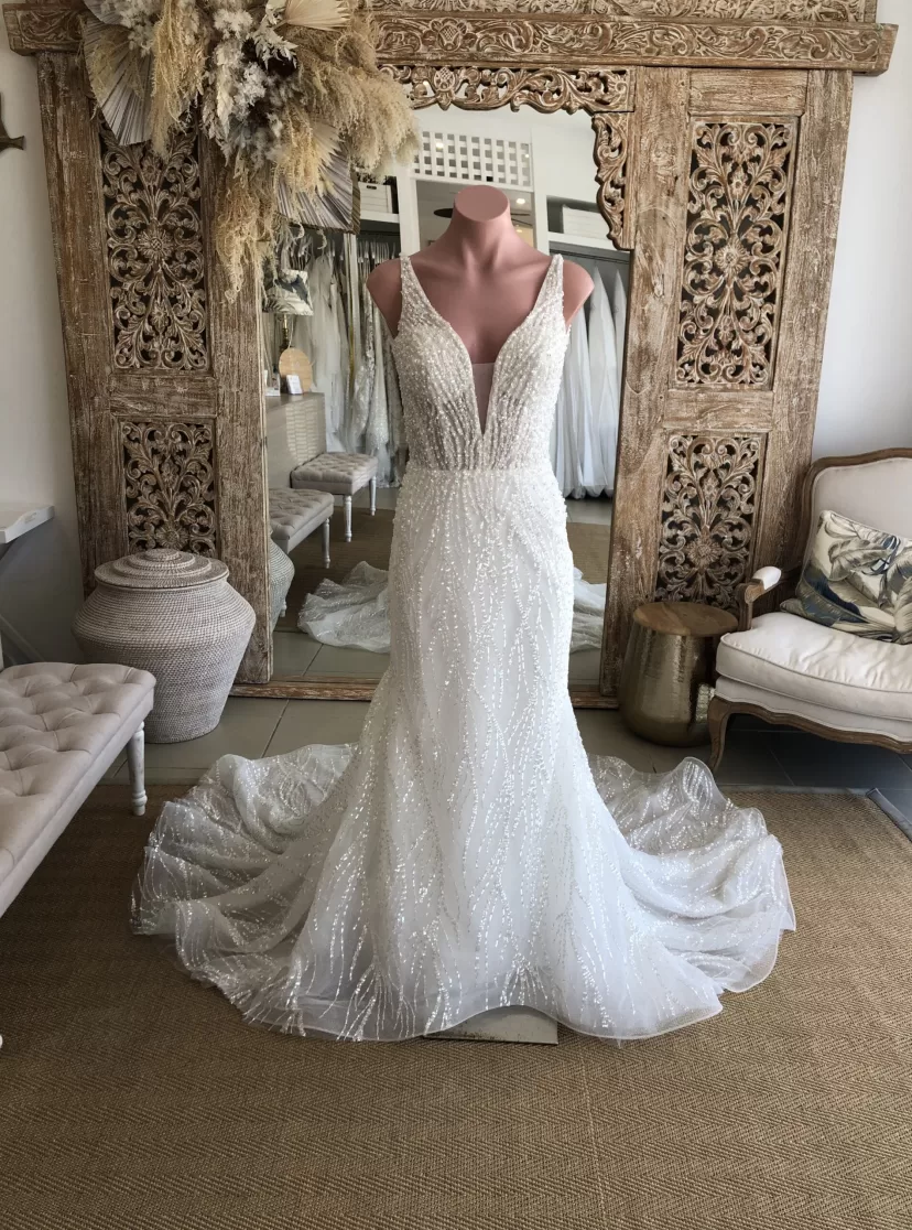 Havana with straps // Size 6-8 - Kate Gubanyi hand-made wedding dresses