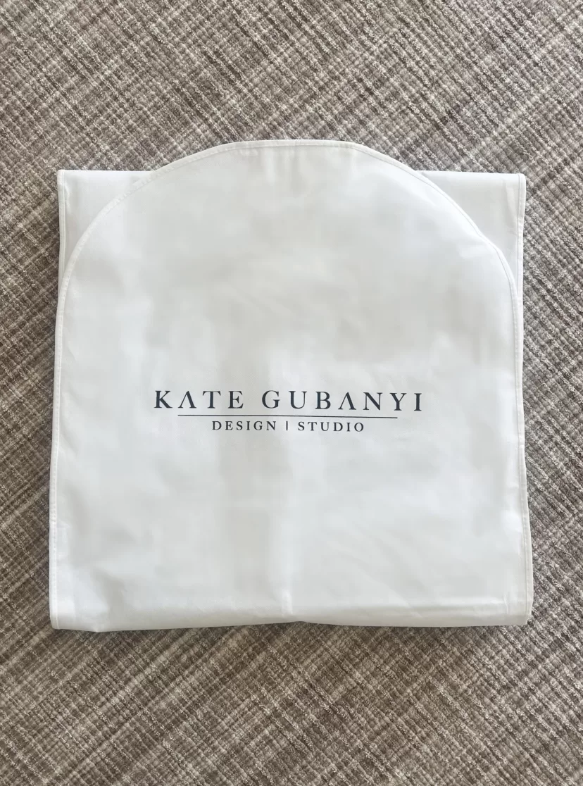 KG Garment Bag - Kate Gubanyi hand-made wedding dresses