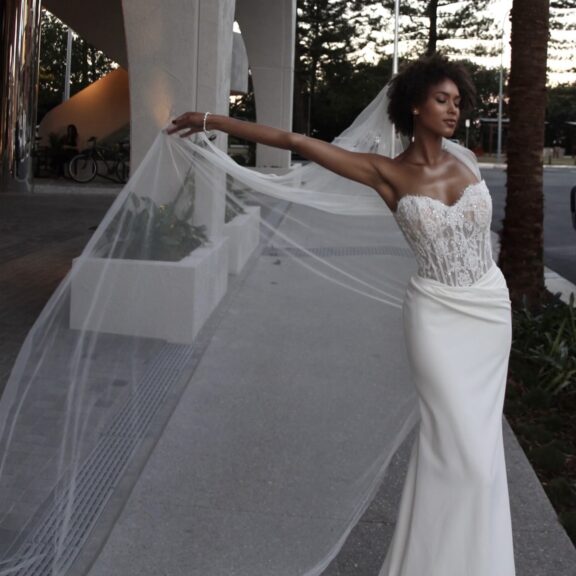 Melita veil - Kate Gubanyi hand-made wedding dresses