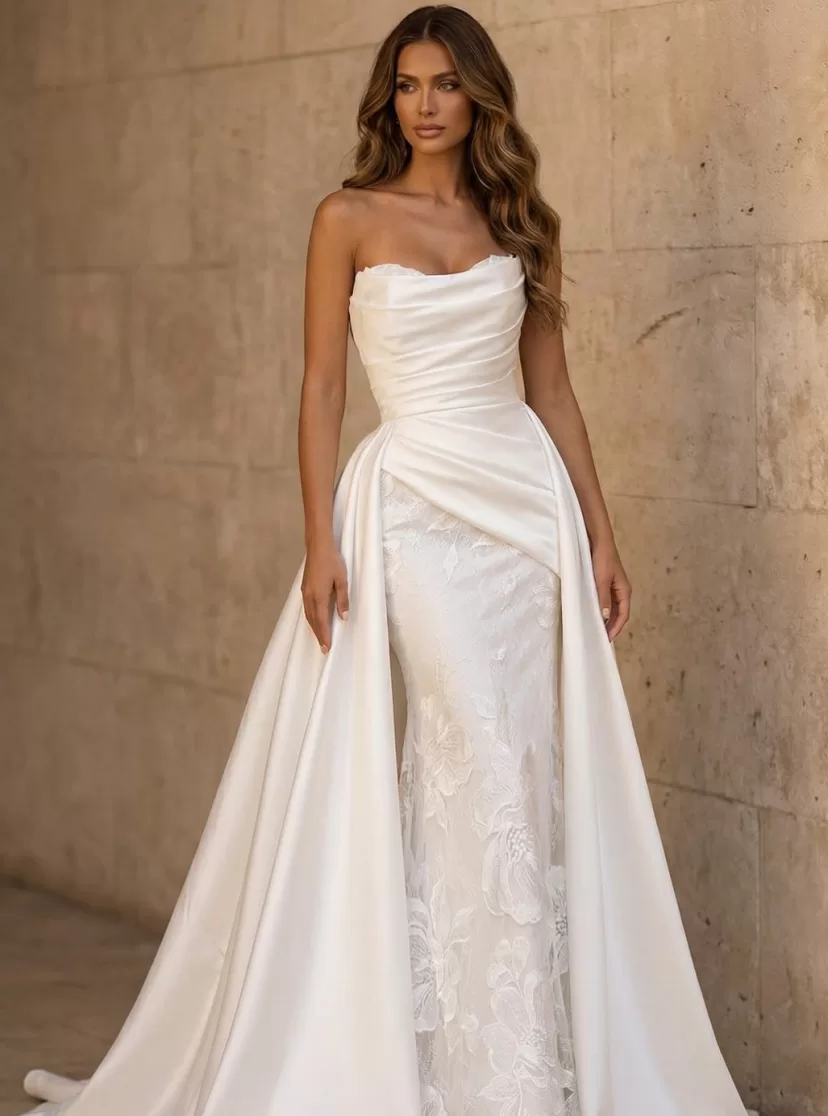 Isadora Overskirt - Kate Gubanyi hand-made wedding dresses